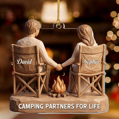 Camping Partners For Life - Personalized Acrylic Ornament