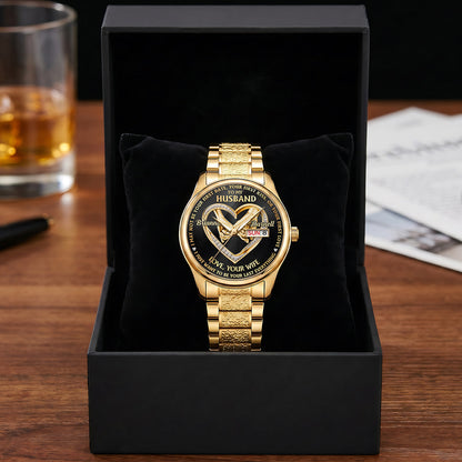 I Want To Be Your Last Everything - Personalized Men's Wrist Watch