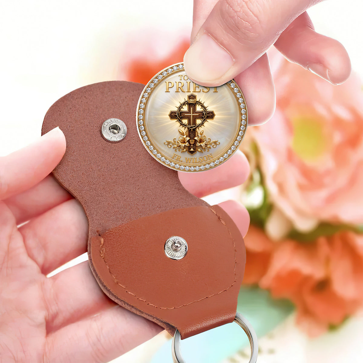 To Our Priest For Having The Heart Of A Faithful Shepherd | Personalized Pocket Hug