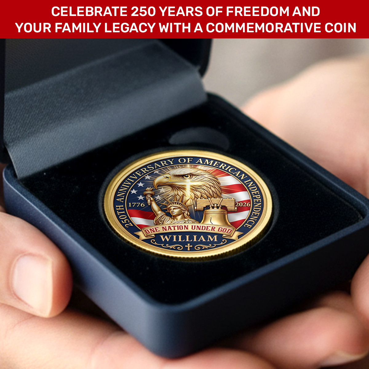 One Nation Under God | Personalized Commemorative Coin