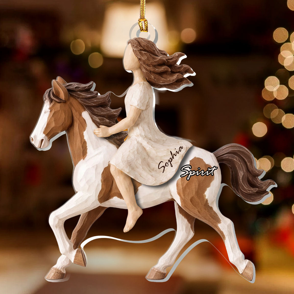 Ride Together, Forever Bound - Personalized 1-Layer Acrylic Ornament