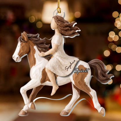 Ride Together, Forever Bound - Personalized 1-Layer Acrylic Ornament