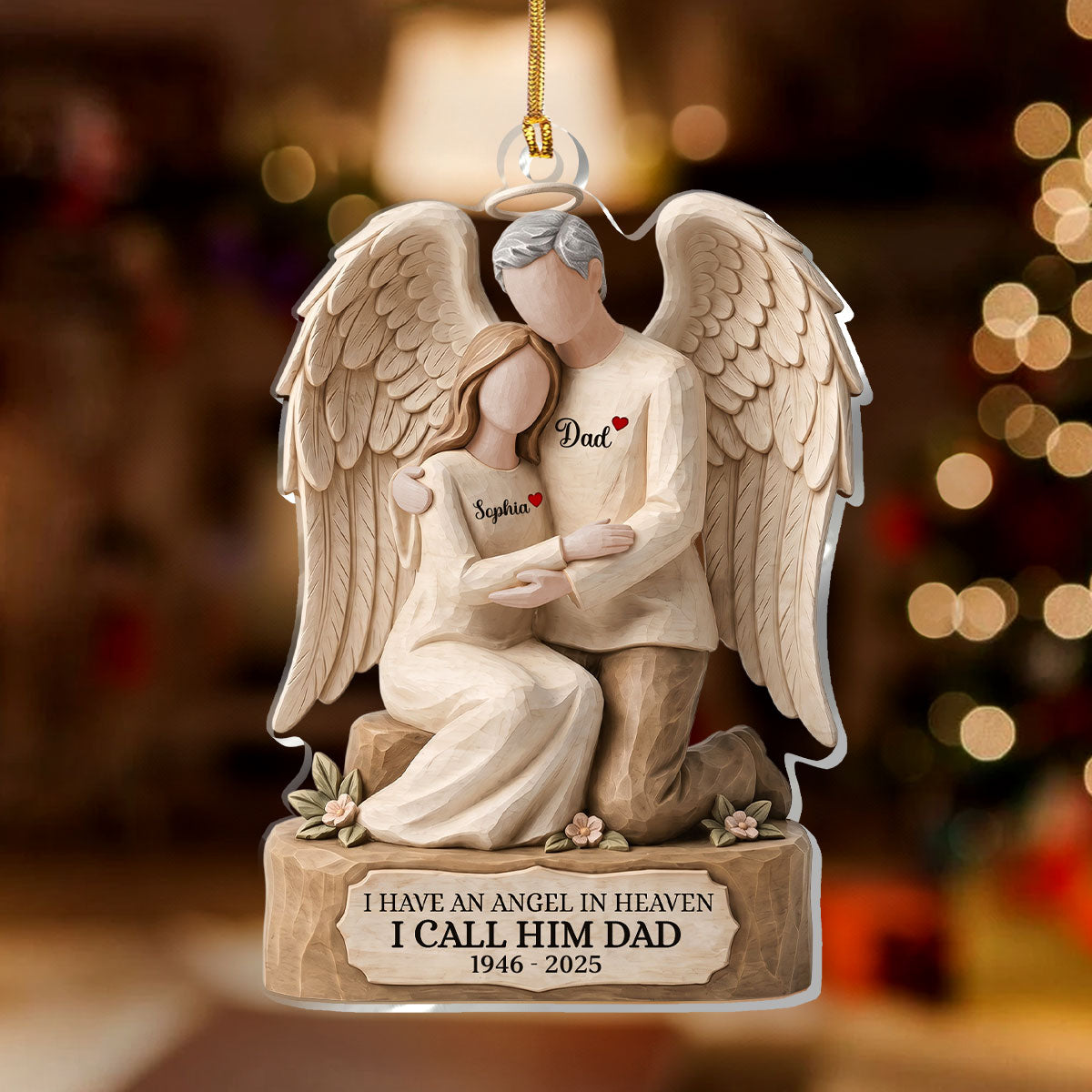 I Have An Angel In Heaven - Personalized 1-Layer Acrylic Ornament