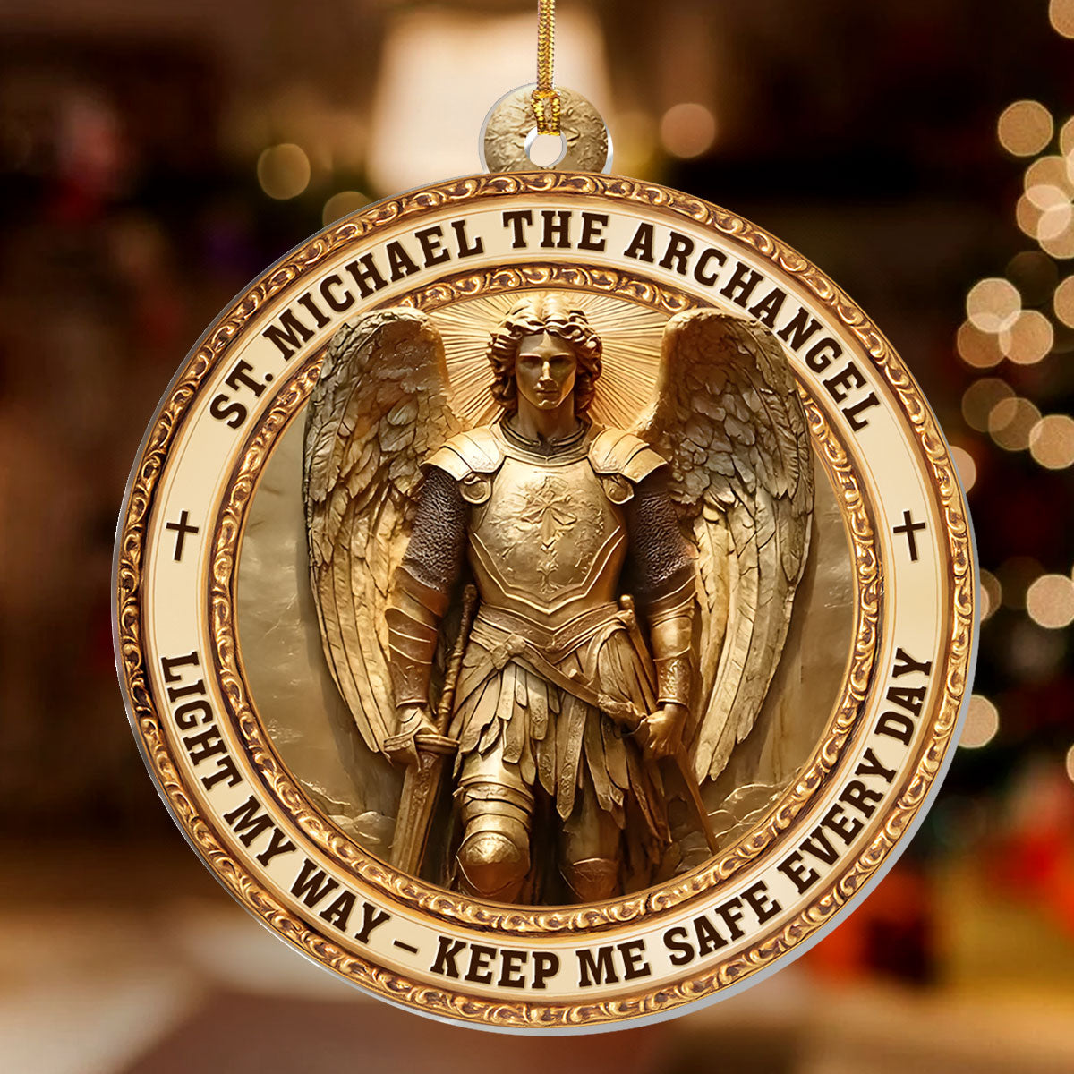 Archangel Michael Heaven’s Guardian -  1-Layer Acrylic Ornament