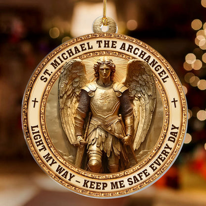 Archangel Michael Heaven’s Guardian -  1-Layer Acrylic Ornament