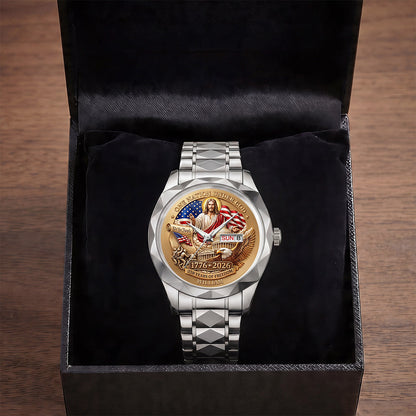 One Nation Under God | Personalized Men's Wrist Watch