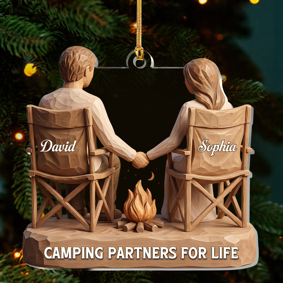 Camping Partners For Life - Personalized Acrylic Ornament