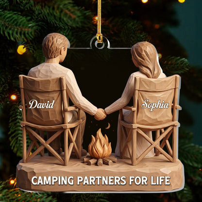 Camping Partners For Life - Personalized Acrylic Ornament