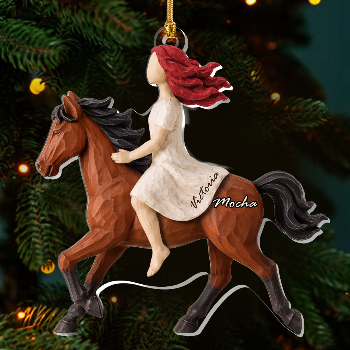 Ride Together, Forever Bound - Personalized 1-Layer Acrylic Ornament