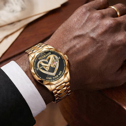 I Want To Be Your Last Everything - Personalized Men's Wrist Watch