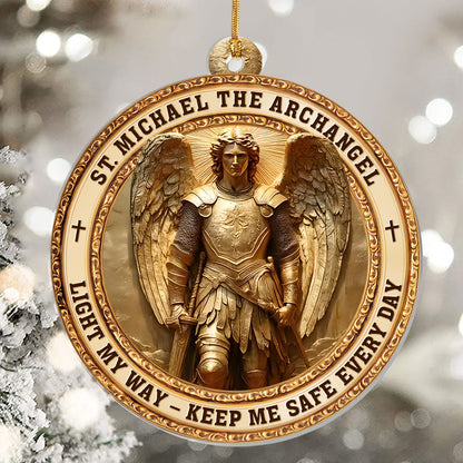 Archangel Michael Heaven’s Guardian -  1-Layer Acrylic Ornament