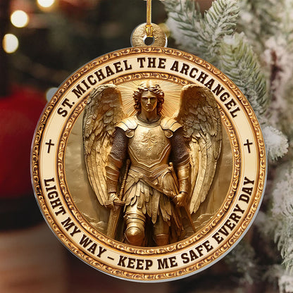 Archangel Michael Heaven’s Guardian -  1-Layer Acrylic Ornament