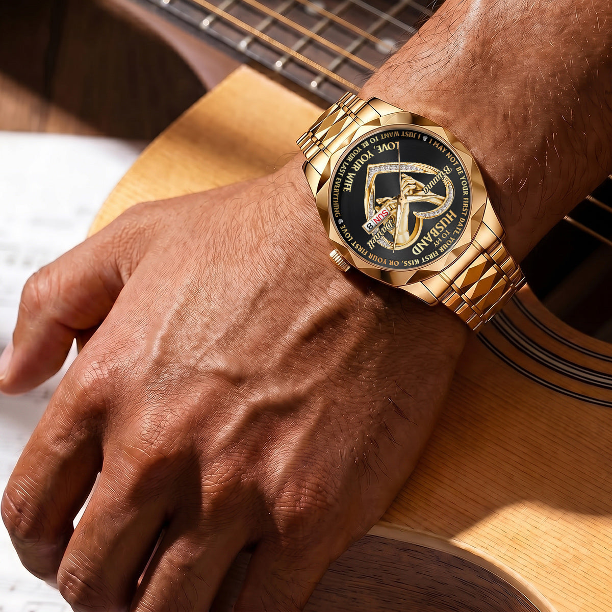 I Want To Be Your Last Everything - Personalized Men's Wrist Watch