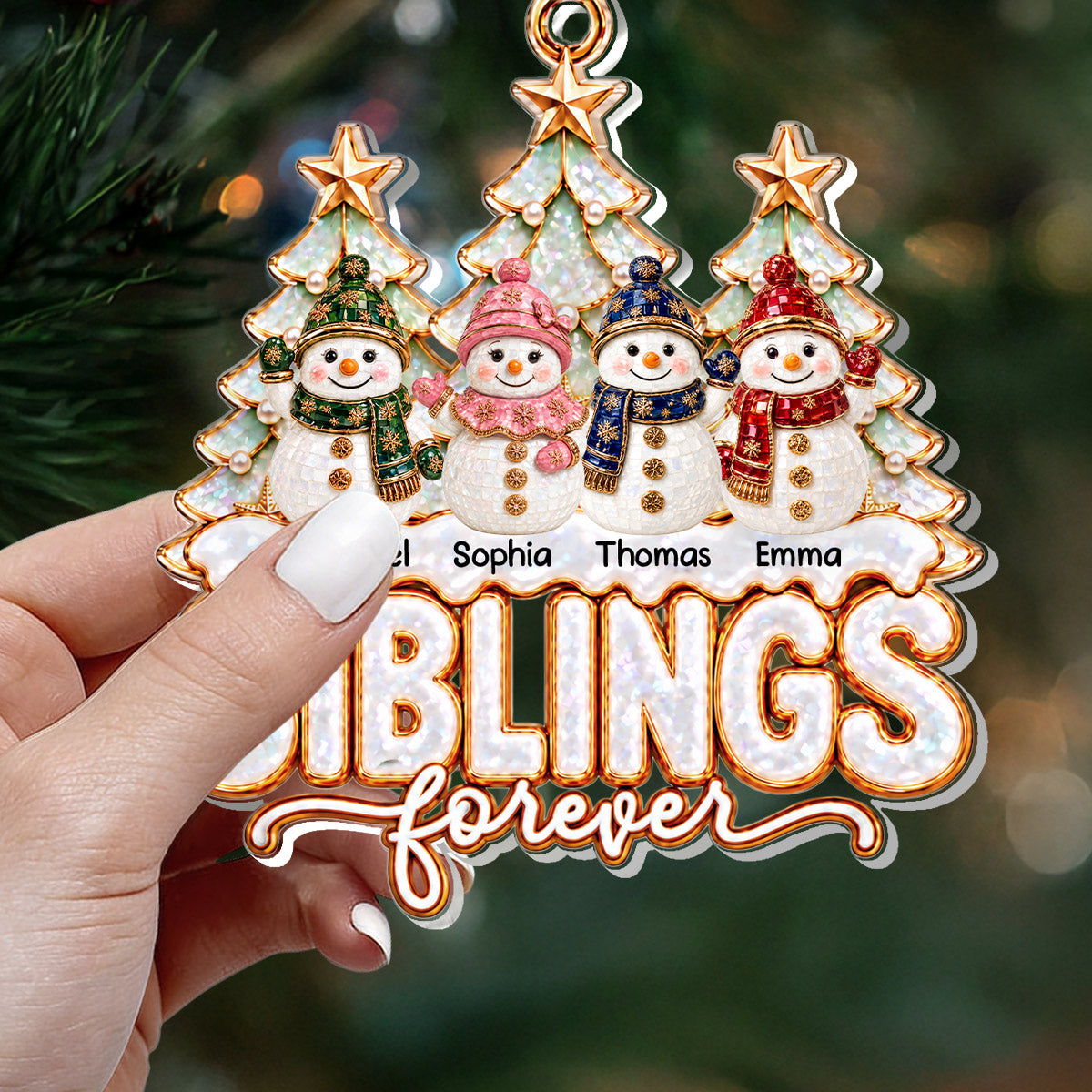 Joyful Season With You - Personalized 1-Layer Acrylic Ornament