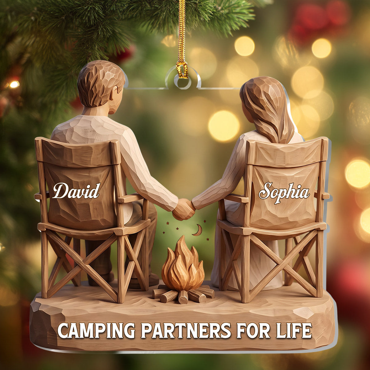 Camping Partners For Life - Personalized Acrylic Ornament