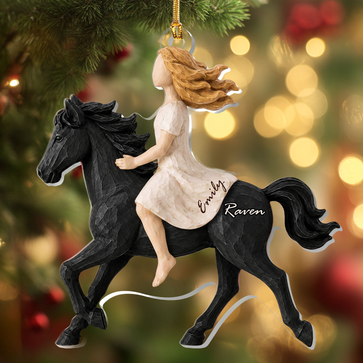 Ride Together, Forever Bound - Personalized 1-Layer Acrylic Ornament