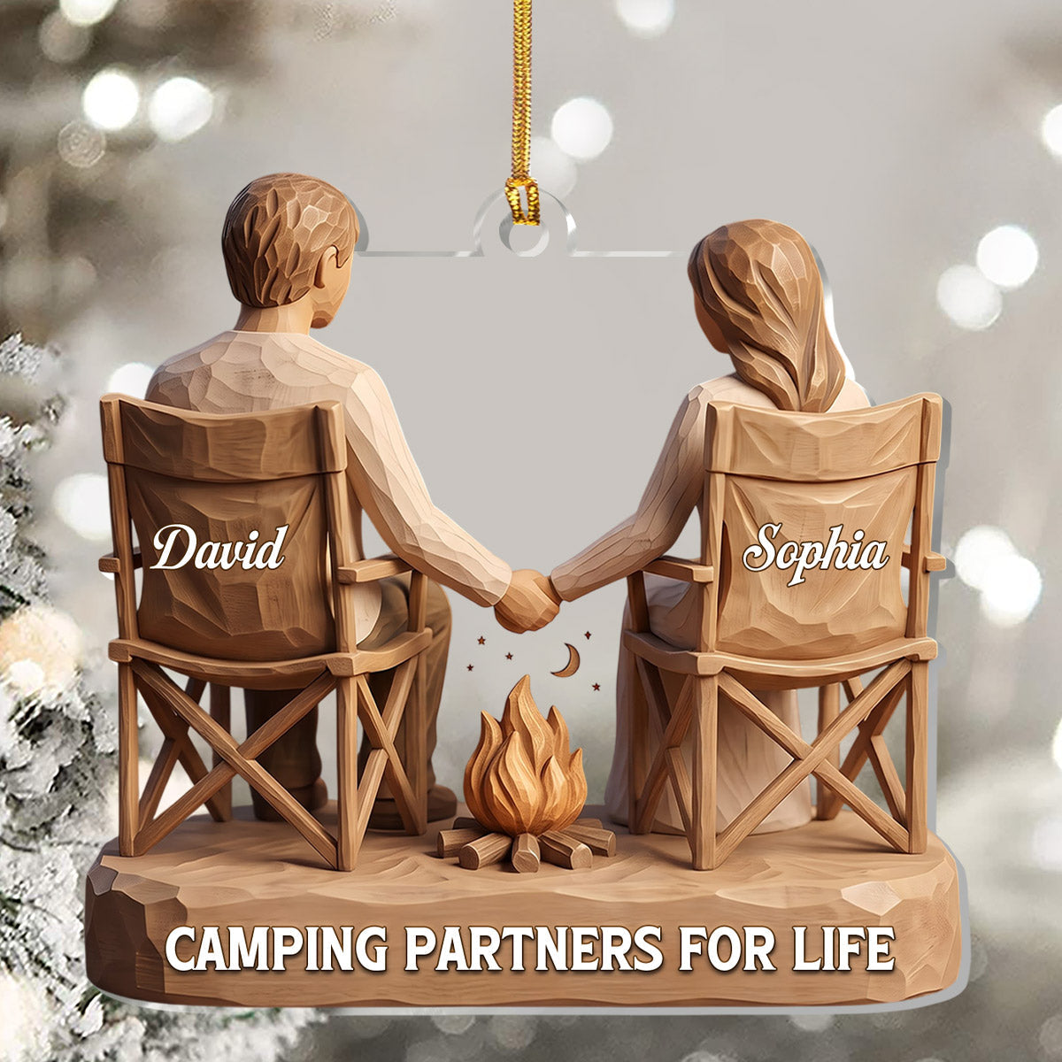 Camping Partners For Life - Personalized Acrylic Ornament