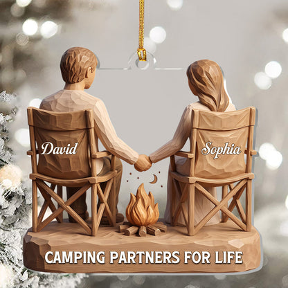 Camping Partners For Life - Personalized Acrylic Ornament
