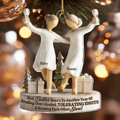 Best Besties - Personalized 1-Layer Acrylic Ornament