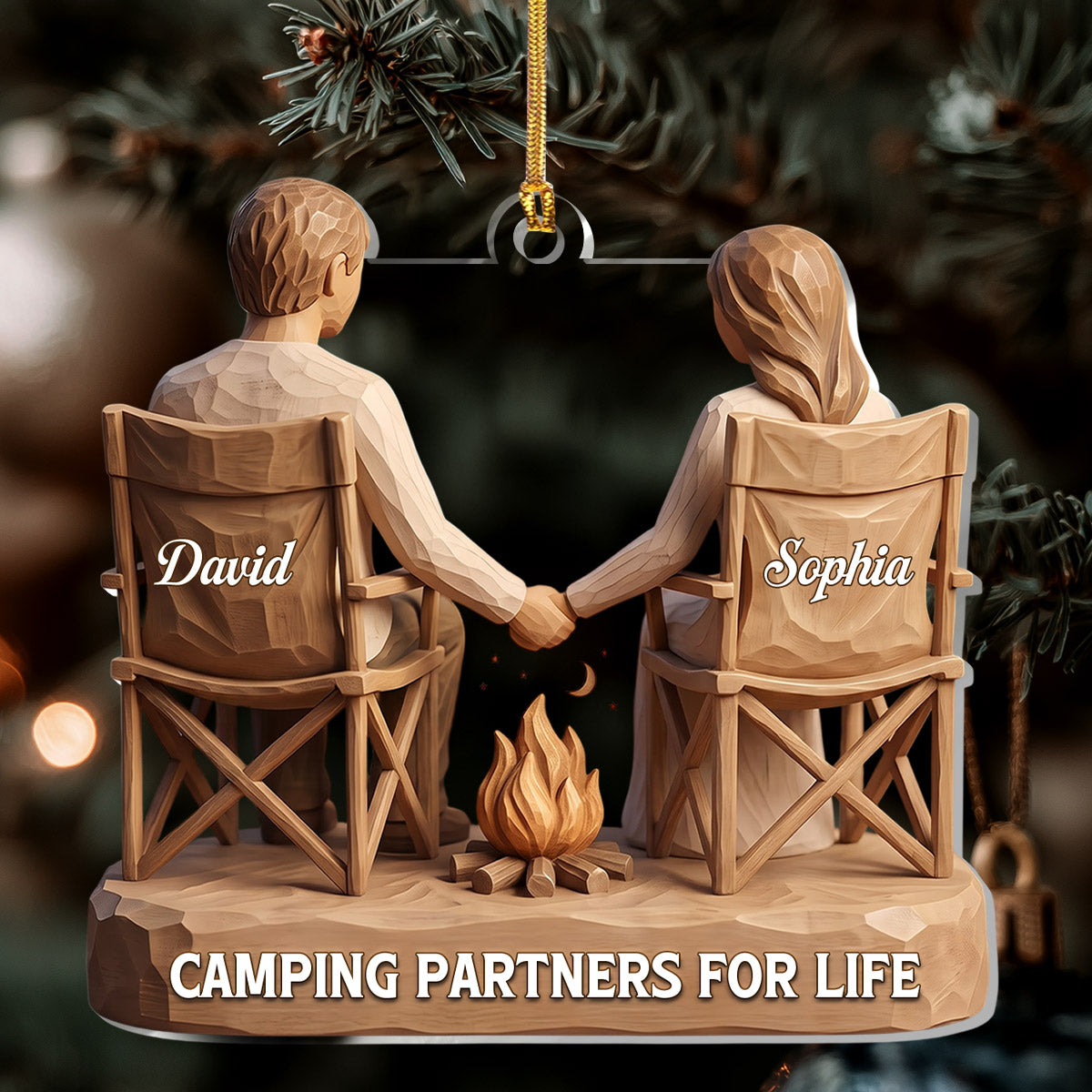Camping Partners For Life - Personalized Acrylic Ornament