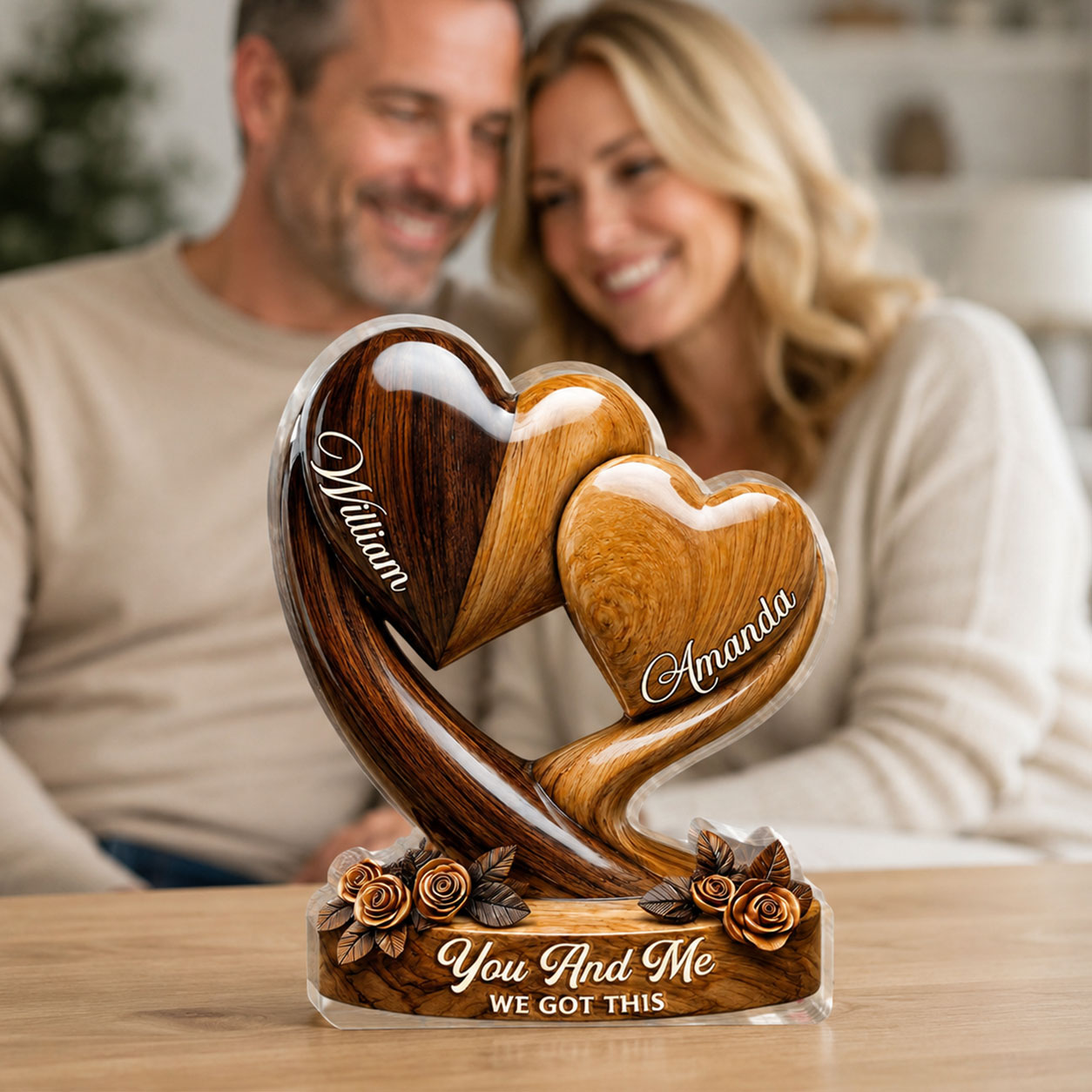 You And Me We Got This - Personalized Custom Shaped Acrylic Plaque