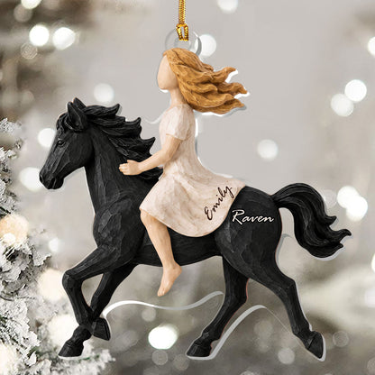 Ride Together, Forever Bound - Personalized 1-Layer Acrylic Ornament