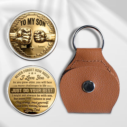 To My Son I Believe In You - Personalized Custom Pocket Hug